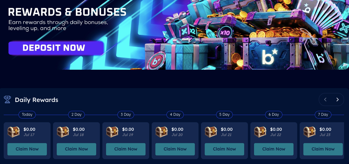 Betski Daily Rewards